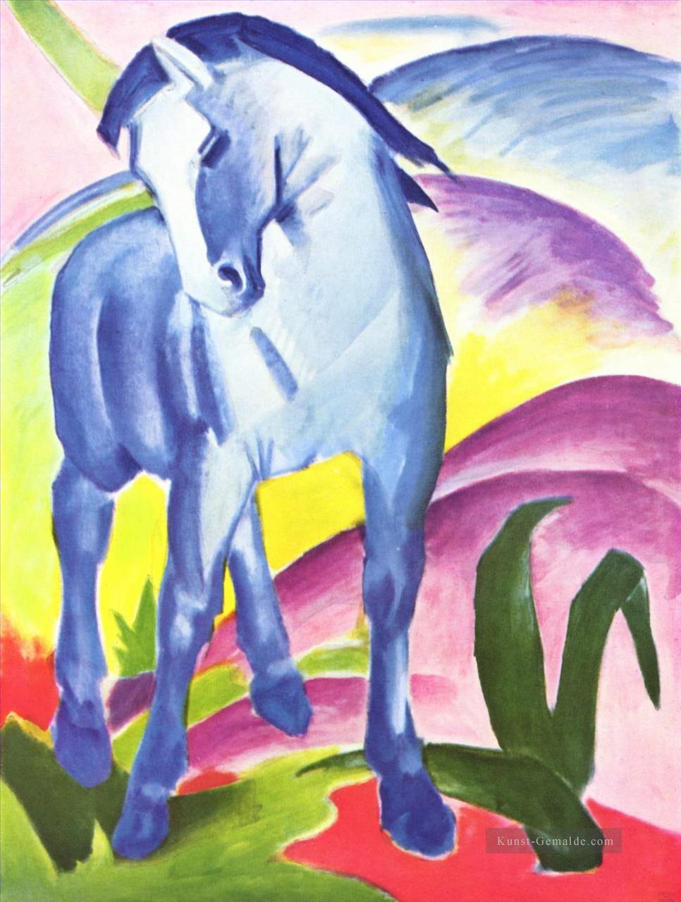 Blaues Pferd I Expressionismus Ölgemälde